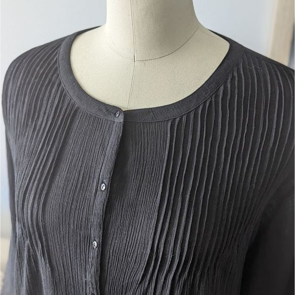 Ellos black trim crochet top 22-24 - Picture 10 of 10